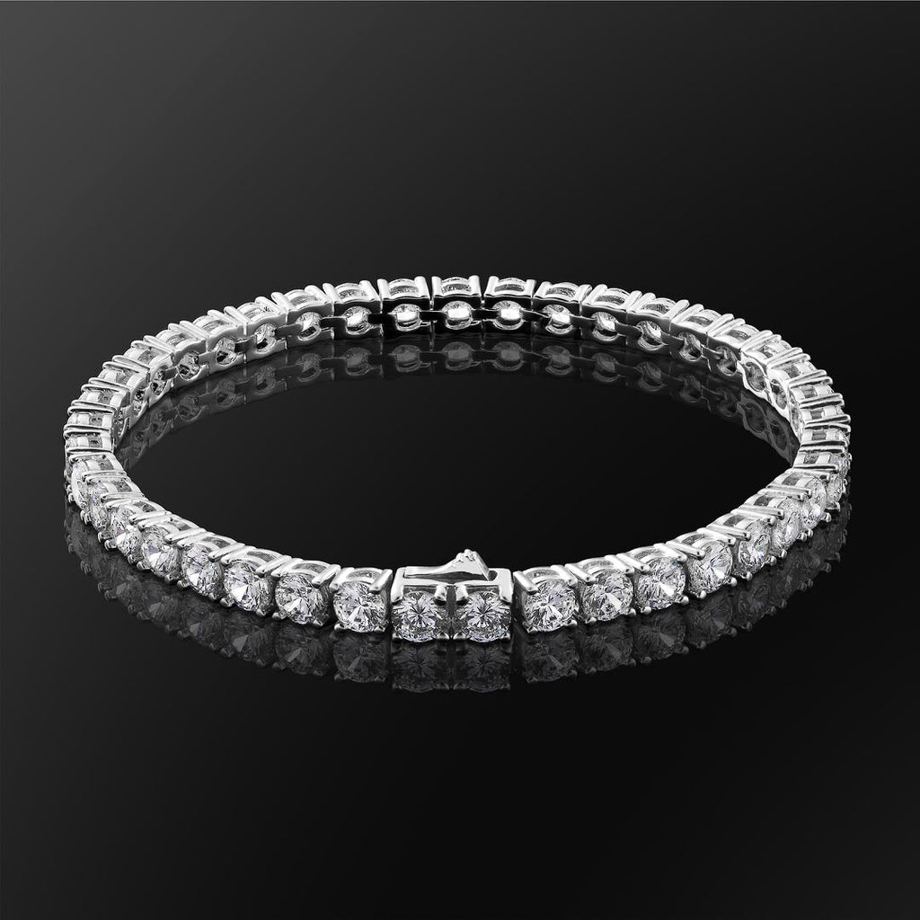4mm Moissanite Tennis Bracelet for Men