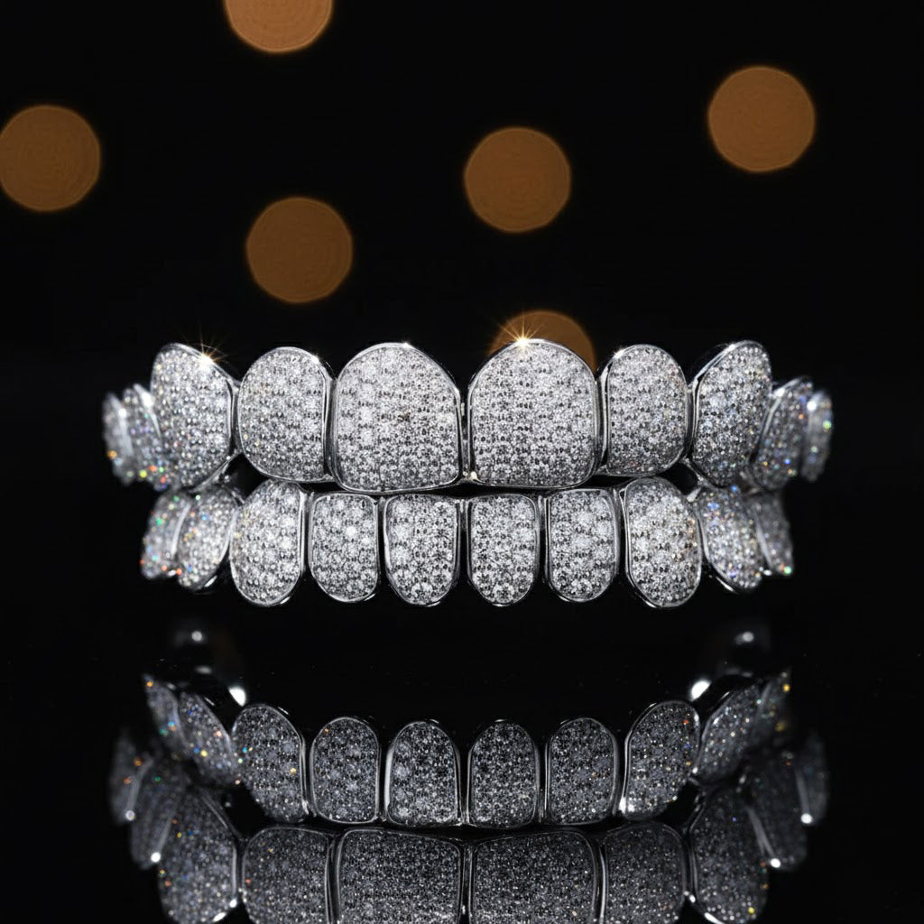 Custom Sunburst Cuts Grillz