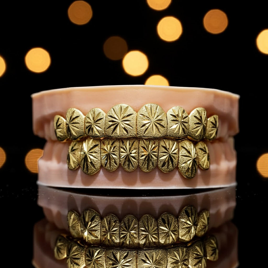 Custom Fully Iced Honeycomb Setting Grillz
