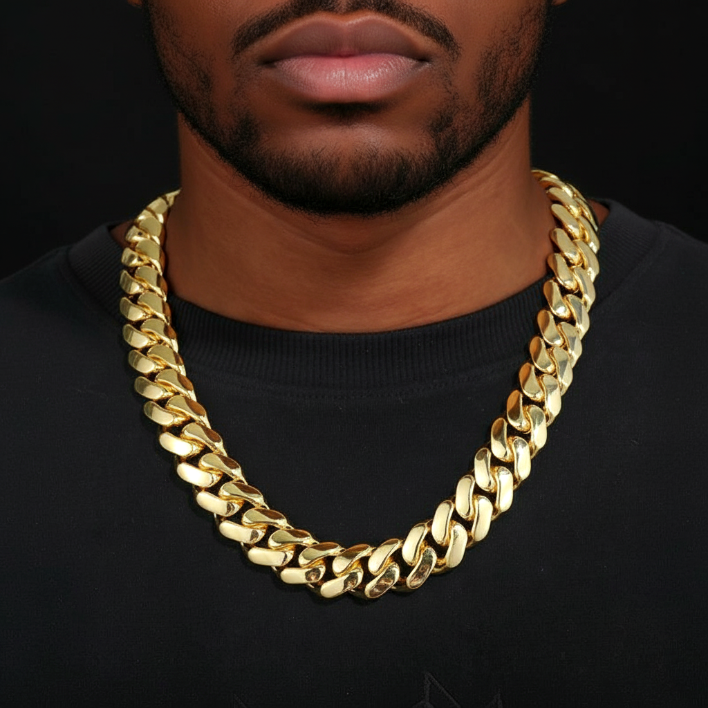 Classic Cuban Chain - The Essential Hip-Hop Staple【A19】