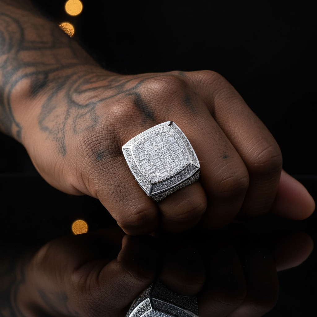 The Championship Drip Iced-Out Ring【A15】