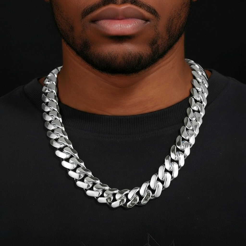 Classic Cuban Chain - The Essential Hip-Hop Staple【A19】
