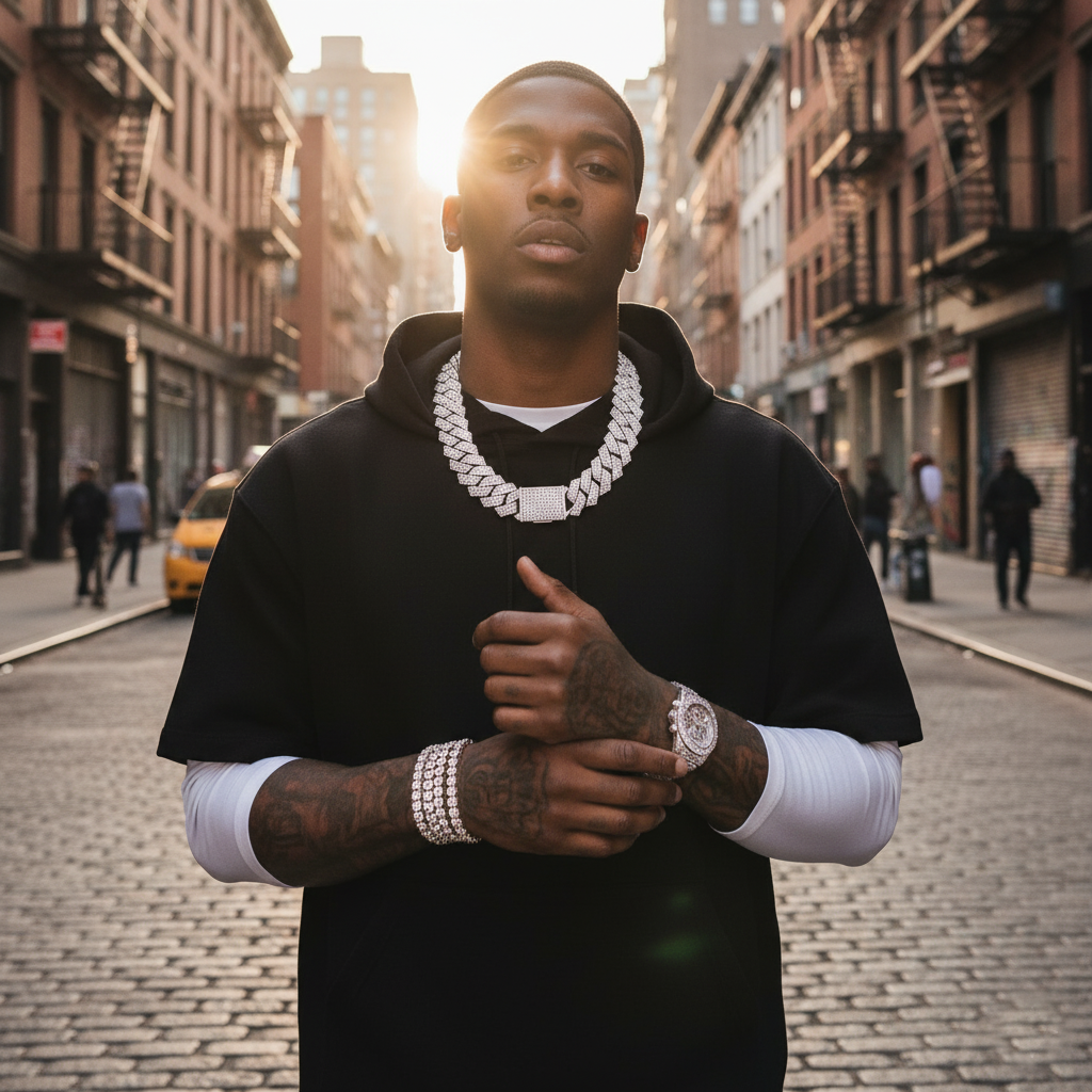 20MM Mega Iced-Out Prong Cuban Chain【A28】