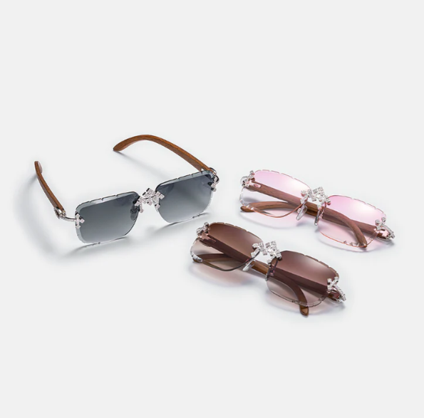 Fleuree Moissanite Sunglasses In White Gold